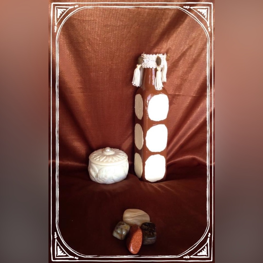 Hand Crafted Gingerbread Pillows &Upcycled Glass Jar &Bottle Set Heavenly Warmth - Picture 11 of 11